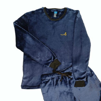 Pijama Termica Unitono Azul Oscuro Adulto Manga Larga